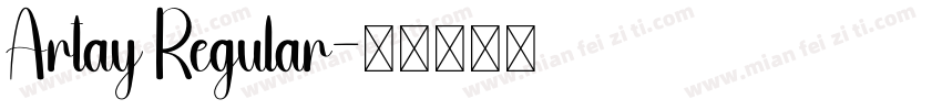 Artay Regular字体转换